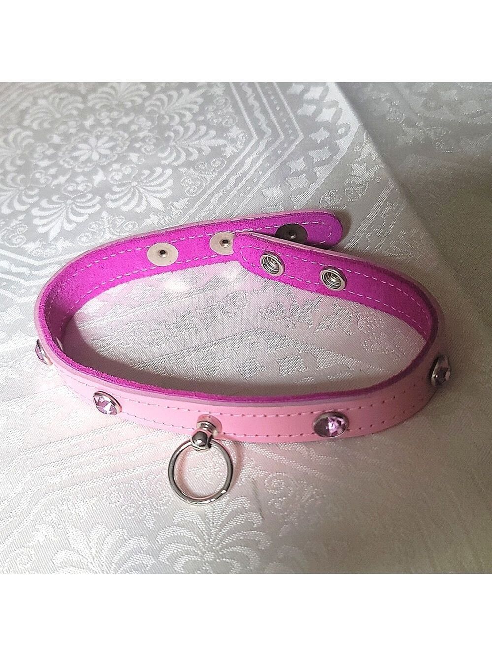 Pink Crystal Collar for Dogs
